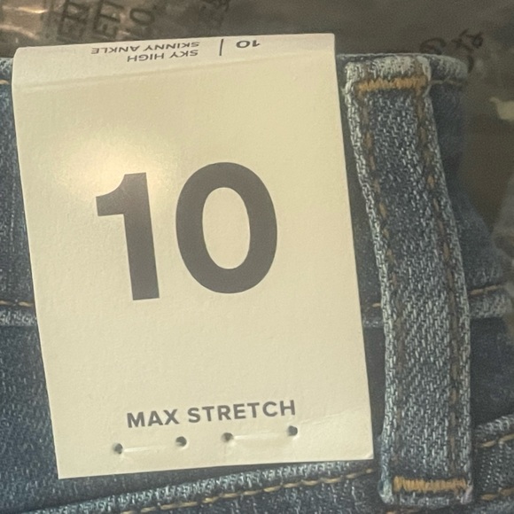 🆕 RESERVED XMS Gap Kids Girls Teen Sky High Distressed Skinny Jeans Washwell - Picture 7 of 12